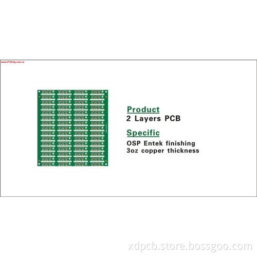LEAD Free HASL 2 layer Rigid PCB